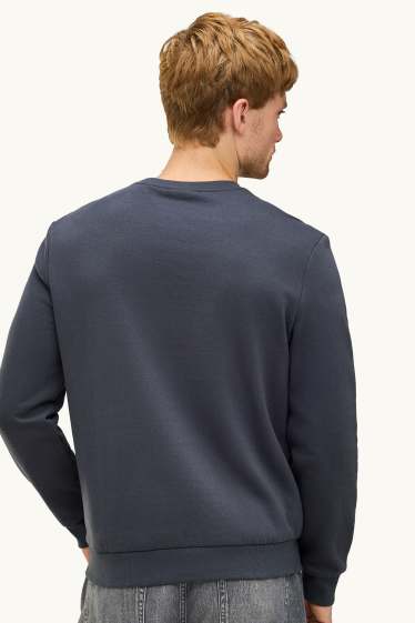 Herren - Sweatshirt - blau  / dunkelgrau