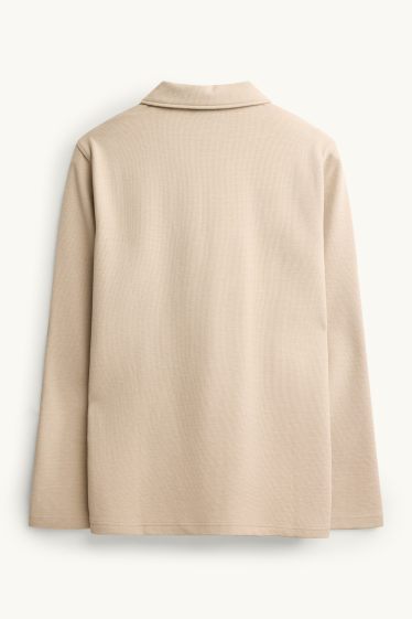 Men - Sweatshirt - light beige