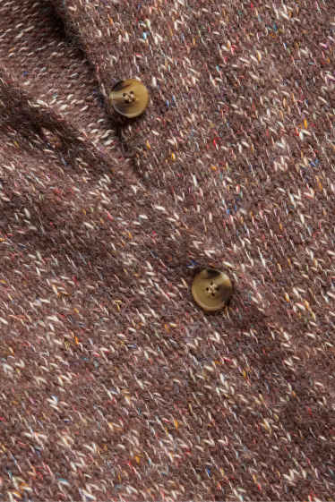Women - Cardigan - brown-melange
