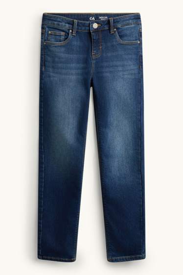 Děti - dívky - Skinny jeans - termo džíny - džíny - modré