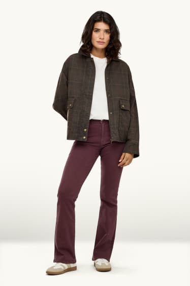 Femmes - Bootcut Jeans - mid waist - jean galbant - LYCRA® - bordeaux