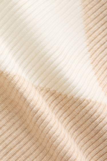 Femmes - Pull - côtelé - beige