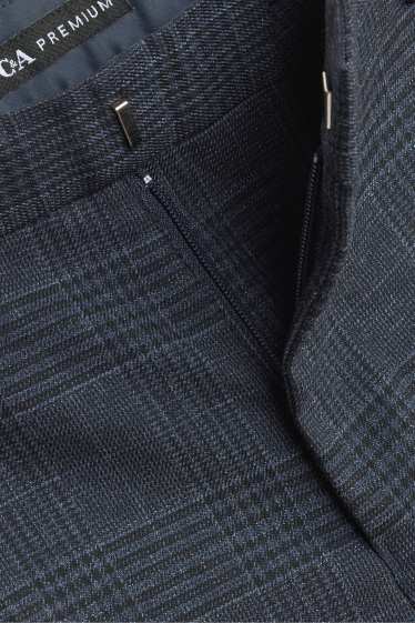 Kinderen: jongens - Broek uit het combi-systeem - geruit - donkerblauw / grijs