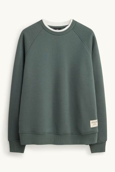 Heren - Sweatshirt - donkergroen