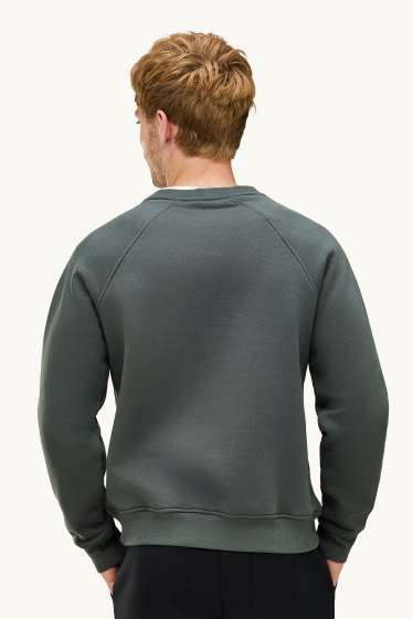 Heren - Sweatshirt - donkergroen