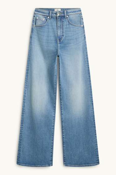 Femmes - Wide leg jean - high waist - LYCRA® ADAPTIV Fiber - jean bleu