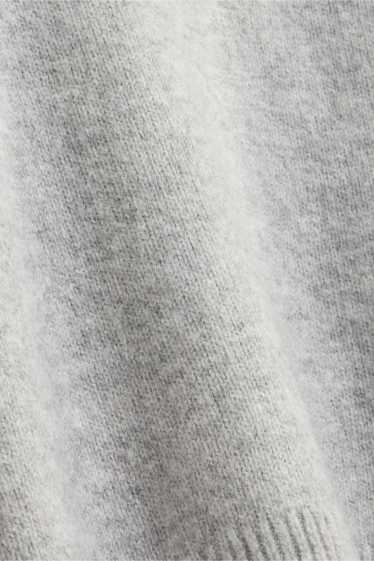 Enfants filles - Pull à col roulé - gris clair