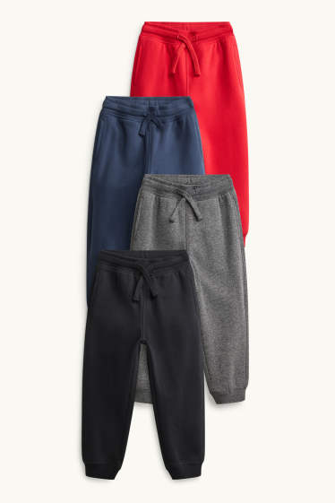 Copii - Băieți - Multipack 4 perechi - pantaloni de trening - gri melanj