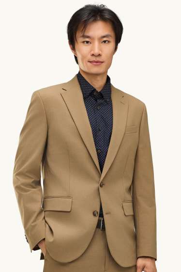 Heren - Colbert uit het combi-systeem - slim fit - Flex - kaki