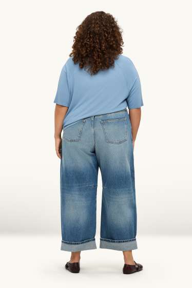 Dona - Barrel Jeans - high waist - texà blau