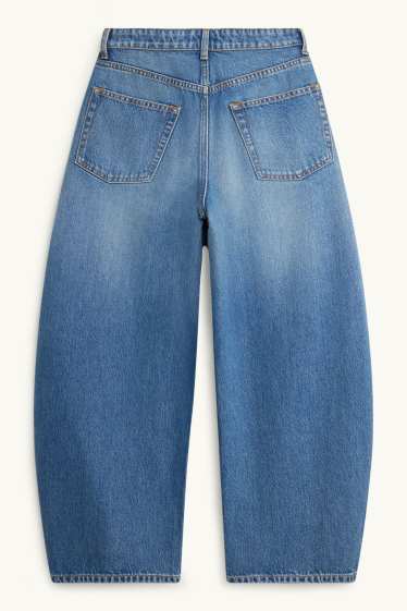 Femmes - Barrel jean - mid waist - jean bleu
