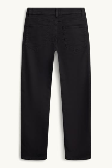 Kinder Jungen - Straight Jeans - Thermojeans - schwarz