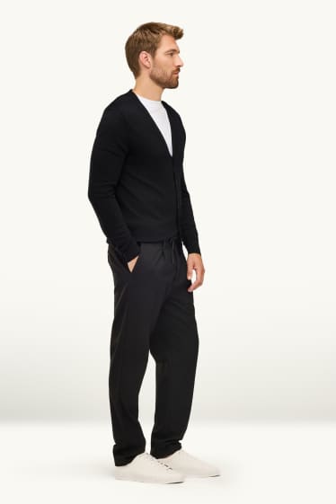 Hommes - Chino - tapered fit - noir