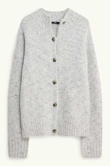 Women - Cardigan - light blue-melange