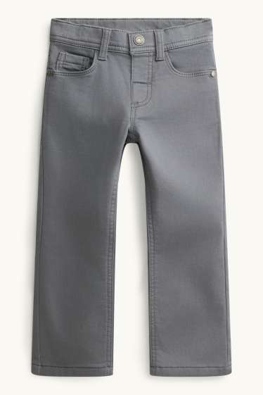 Kinderen: jongens - Straight jeans - thermojeans - grijs