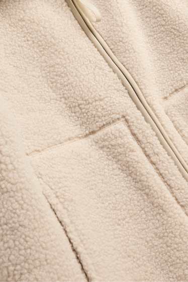 Dames - Gilet van teddybont - beige
