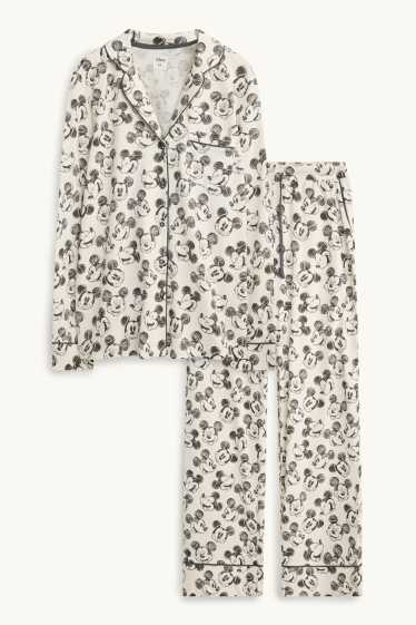 Women - Pyjamas - Mickey Mouse - white / black