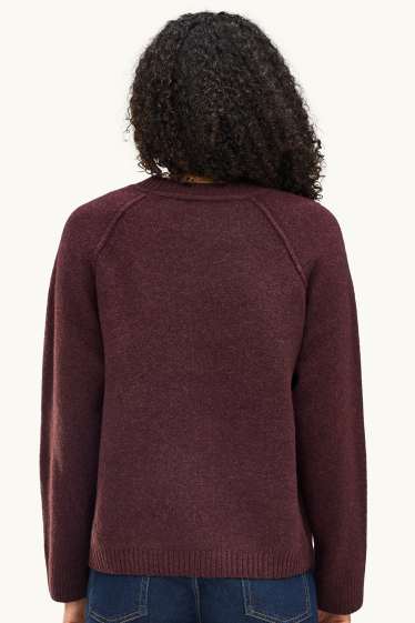 Damen - Pullover - bordeaux