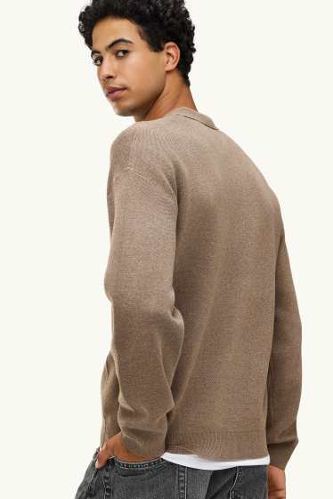 Hommes - Pull - taupe