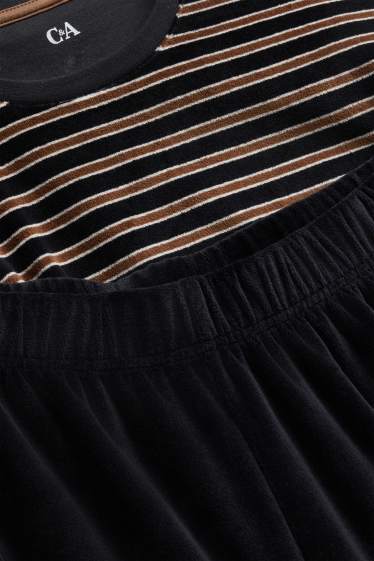 Men - Velvet pyjamas - black