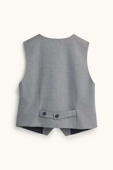 Women - Business waistcoat - regular fit - gray