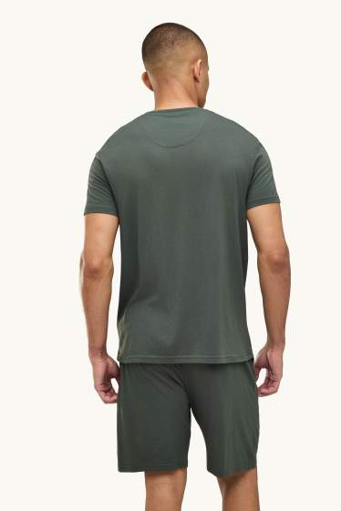 Hommes - Pyjashort - vert