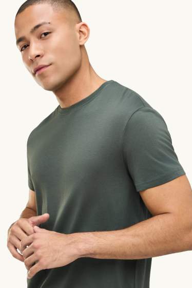 Hommes - Pyjashort - vert