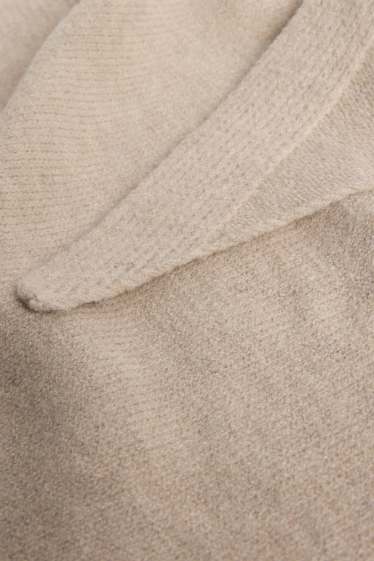 Damen - Strick-Schal - beige
