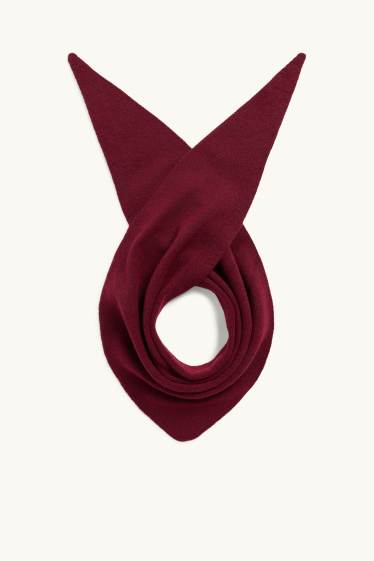 Damen - Strick-Schal - bordeaux