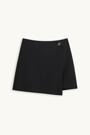 Dona - Minifaldilla encreuada - negre