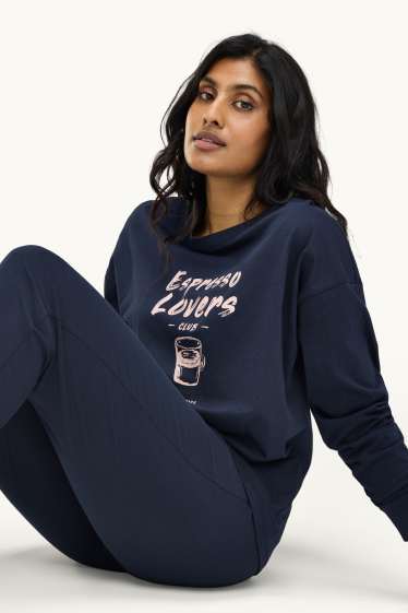 Dames - Pyjama - donkerblauw