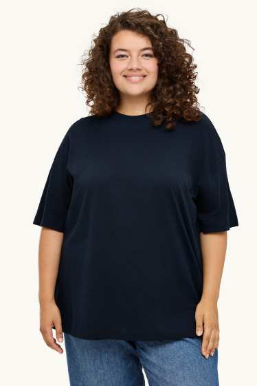 Femmes - T-shirt - regular fit - bleu foncé