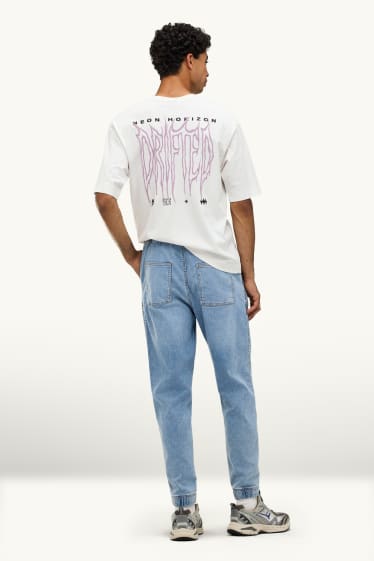 Pánské - Tapered jeans - jog denim - LYCRA® - džíny - světle modré