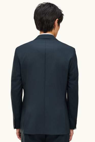 Herren - Baukasten-Wollsakko - Regular Fit - petrol