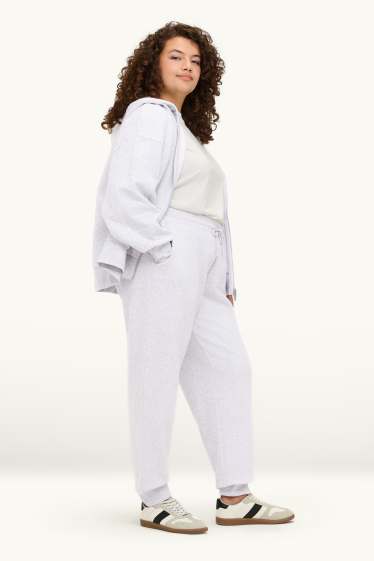 Women - Joggers - light gray-melange