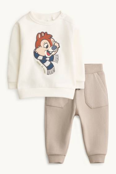 Baby Boys - Chip ‘n’ Dale - baby outfit - 2 piece - cremewhite