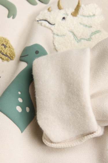 Neonati - Dinosauro - completo neonati - 2 pezzi - grigio / beige
