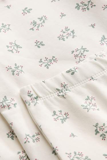 Neonate - Vischio - pigiama neonati - 2 pezzi - verde / bianco crema