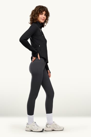 Damen - Sport-Leggings - seamless - anthrazit