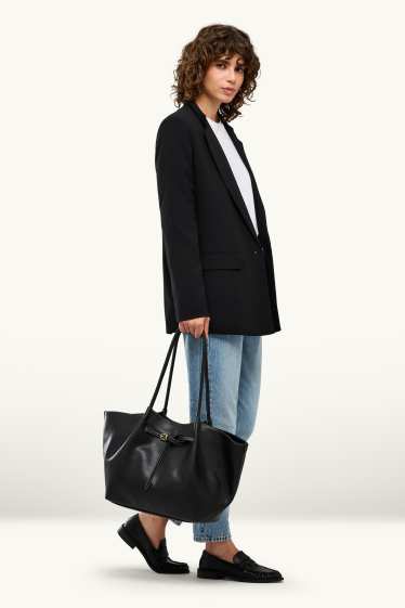 Donna - Shopper grande - similpelle - nero
