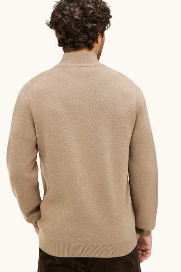 Uomo - Maglione - marrone chiaro