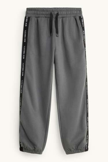Children Boys - Joggers - gray / black