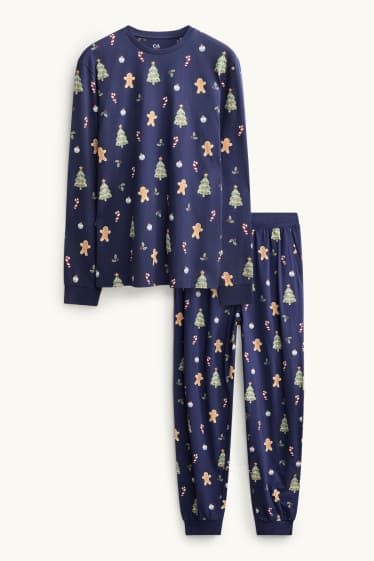 Hommes - Mini Me - pyjama de Noël pour hommes - bleu foncé