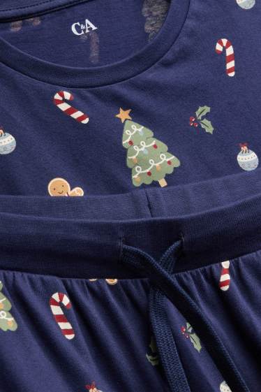 Hommes - Mini Me - pyjama de Noël pour hommes - bleu foncé