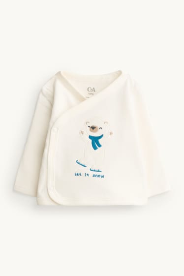 Bebeluși - băieți - Urs polar - pijama bebeluși - 2 piese - albastru / alb