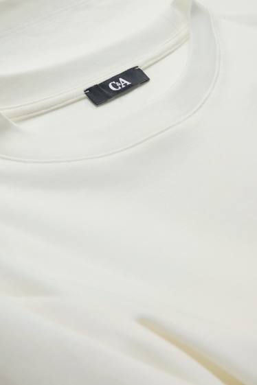 Femei - Tricou cu mânecă lungă - regular fit - alb