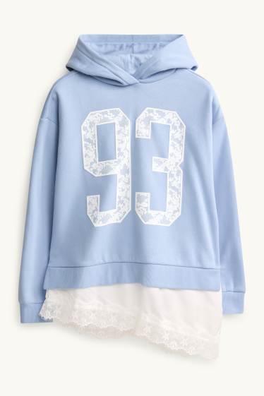 Children Girls - Sweatshirt - white / light blue