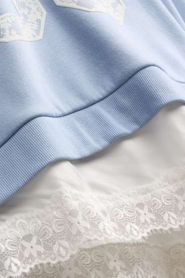 Children Girls - Sweatshirt - white / light blue