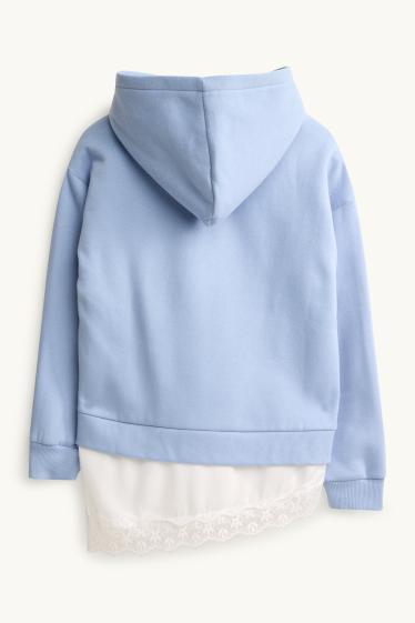 Children Girls - Sweatshirt - white / light blue