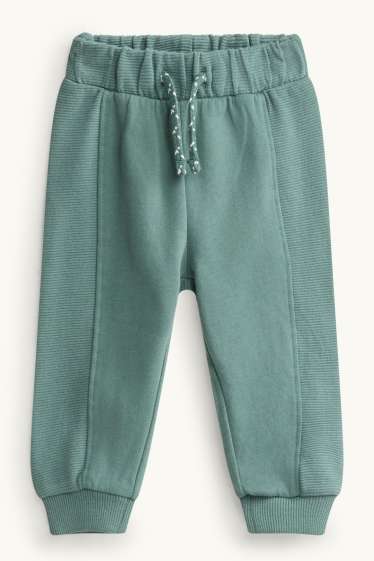 Bébés garçons - Winnie l’ourson - tenue pour bébé - finition côtelée - 2 pièces - blanc / vert